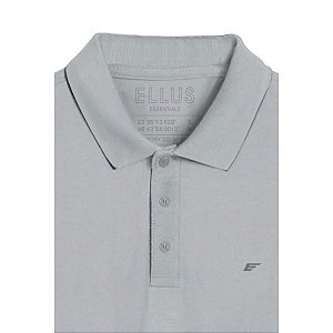 Polo Ellus Piquet Easa Classic MC Cinza Masculina