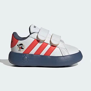 Tênis Adidas Grand Court Infantil Amigos Branco Laranja