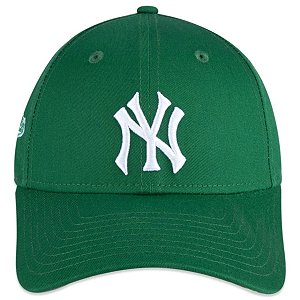 Boné New Era Infantil 940 MLB New York Yankees Patch Verde