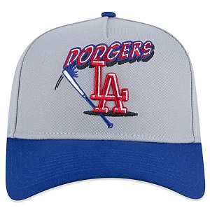 Boné New Era 940 Los Angeles Dodgers World Of Logos Cinza