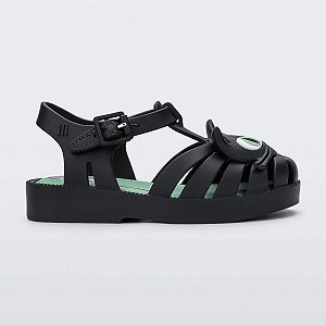 Mini Melissa Possession Cat Baby Preto Meninas