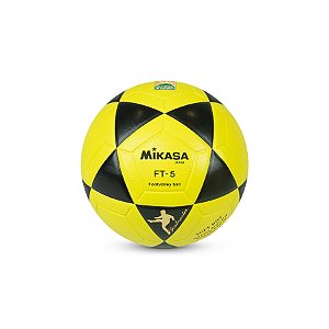 Bola Mikasa Futvolei FT-5 Sintético Amarela Preta