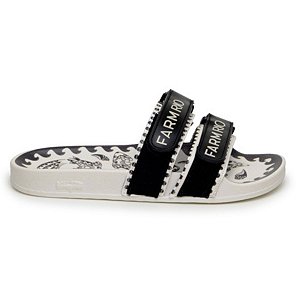 Chinelo Slide Farm Praiana Duplo Passeio de Rio