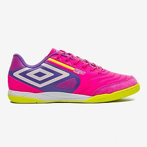 Chuteira Umbro Futsal Pro 5 Bump Club Masculina Rosa