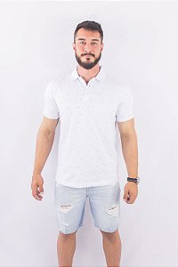 CAMISA POLO ELLUS  PÍQUET E ASA ALL OVER CLASSIC