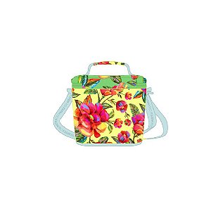 Bolsa Mini Cooler Farm Farofa Céu de Flor Colorido