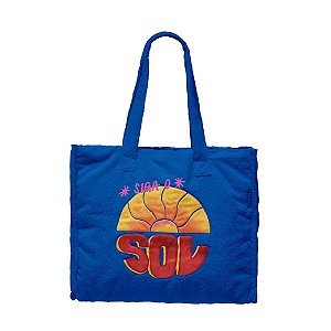 Bolsa Farm Totebag Praiana Siga o Sol Azul