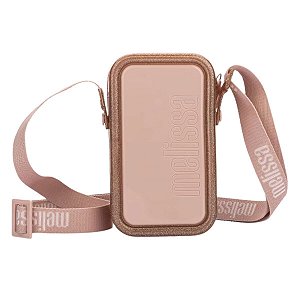 Bolsa Melissa Link Bag Rosa Glitter