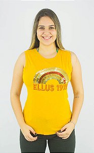 CAMISETA ELLUS FEMININA CO RAINBOW SLEEVELESS