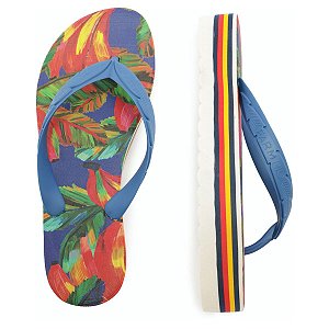 Chinelo Farm Raibown Print Floral Azul