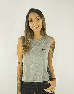 REGATA ELLUS VISCOSE CAVEIRA E ASA SLEEVELESS FEMININA