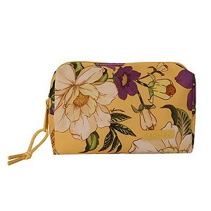 Maxi Necessaire Farm Ora Bolas Pássaros em Flor Amarela