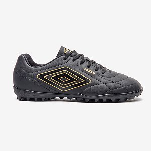 Chuteira Umbro Class Footballer Society Preto Dourado