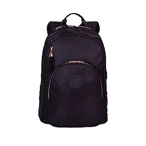 Mochila Grande Paul Frank Glam Preto Sestini