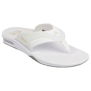 Chinelo Reef Mick Fanning Masculino Branco White