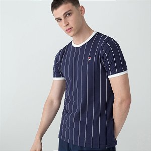 Camiseta Fila Heritage Deniz Masculina Azul Marinho