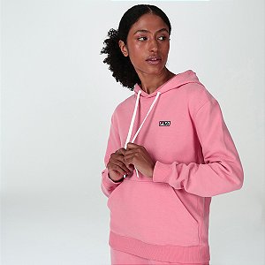 Casaco Com Capuz Fila Heritage Essential Feminino Rosa