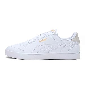 Tênis Puma Shuffle Masculino Branco Dourado