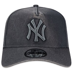 Boné New Era 940 MLB New York Yankees Core Logo Cinza