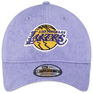 Boné New Era 940 NBA Los Angeles Lakers Cinza Claro