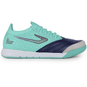 Chuteira Topper Futsal  Dominator Fuse Verde Marinho