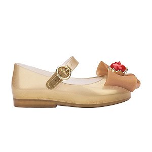 Sandália Mini Melissa Sweet Love + Snow White Baby Bege