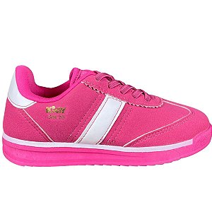 Tênis Infantil Kidy RK70 Elástico Meninas Rosa Pink