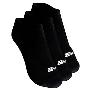 Kit 3 pares de meia New Balance invisível 35 a 38 3 Preta