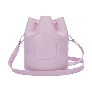 Bolsa Melissa Station Bucket Bag Rosa Claro