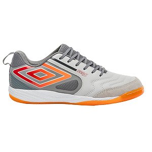 Chuteira Futsal Umbro Pro 5 Bump Preto Grafite Laranja