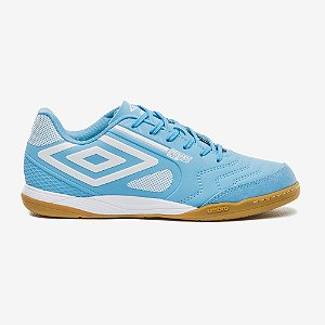 Chuteira Futsal Umbro Pro 5 Bump Club Azul Branco