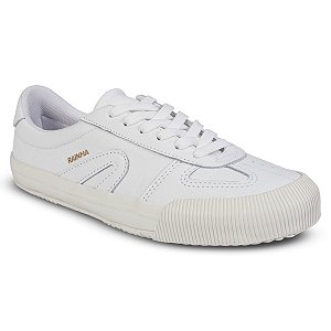 Tênis Rainha VL 2500 Couro Masculino Branco