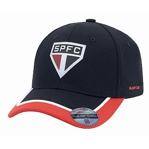 Boné São Paulo Silk Frontal Recorte Lincenciado Supercap
