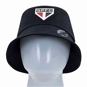 Chapéu Bucket São Paulo Supercap Preto