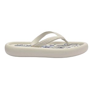 Chinelo Farm Canoa Print Feminino Branco