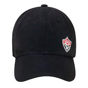 Boné Vitória Supercap Masculino Preto Logo Lateral