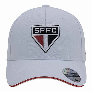Boné São Paulo Branco Logo Central Masculino