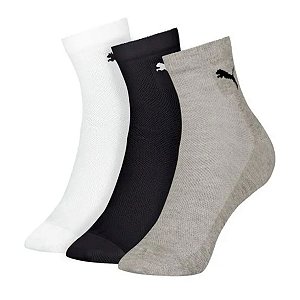 Kit 3 Meias Puma Cano Médio Masculino 39 ao 43 3 cores