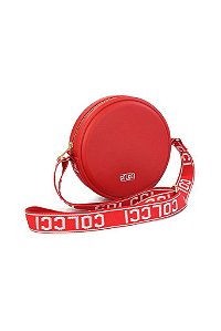 Bolsa Colcci Redonda quebek  Alça Personalizada vermelha