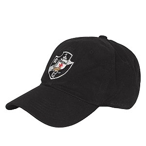Boné Vasco Da Gama Bordado Frontal Preto Supercap