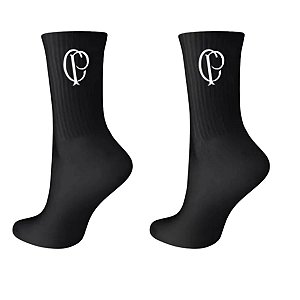 Meia Corinthians CP Cano Médio Masculina Preto