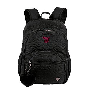 Mochila Grande Sestini Capricho Crush Preto