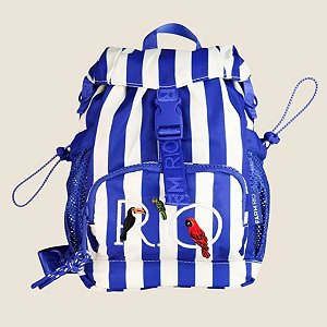 Mochila Farm Pipoquinha Rio Listras Azul