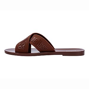 Sandália Melissa M Lover Slide Feminina Marrom
