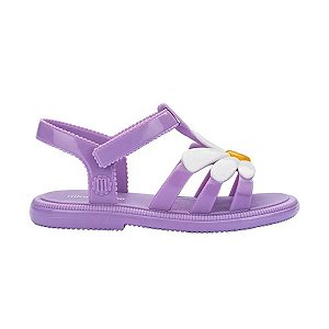 Mini Melissa Hip Bloomy Baby Lilás Branco