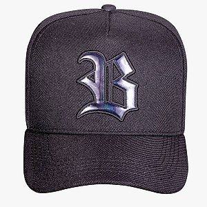 Boné Blck Brasil Black Wings Preta Holographic Preto Full