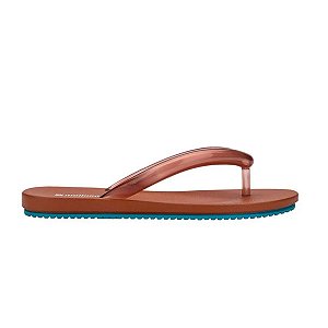 Chinelo Melissa Flip Flop Airflow Ad Marrom Azul
