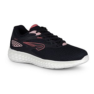 Tênis Rainha Drive III Jr Preto Rosa