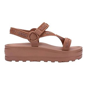 Sandália Melissa Stripes Platform M Lover Marrom