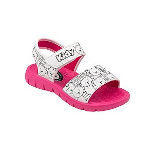 Sandália Meninas Kidy Toys Goods Para colorir Rosa Pink